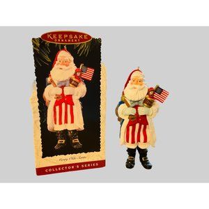 Hallmark Merry Olde Santa Patriotic Santa Keepsake Ornament 1996